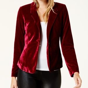 kenzie Velvet Blazer XL - Cherrywood